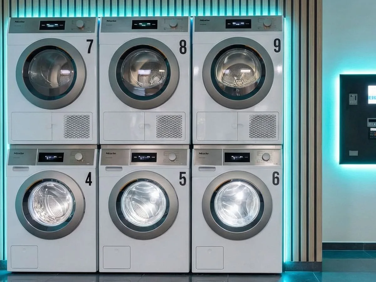 Les machines Miele de la laverie libre-service à Colmar
