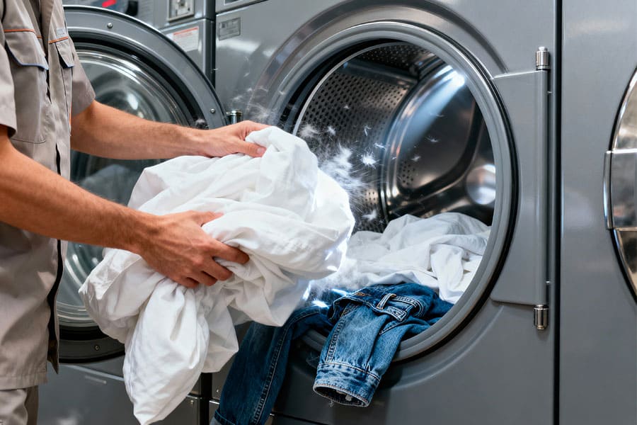 Séchage homogène au sèche-linge Lav’Express Colmar