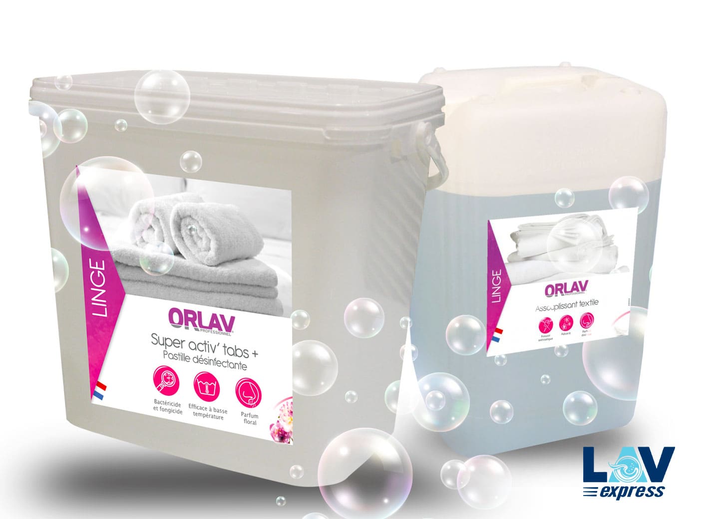 Lessive pro et soupline légère Lav’Express Colmar